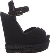 Thumbnail for your product : Giuseppe Zanotti Braided Platform-Wedge Sandals-Black