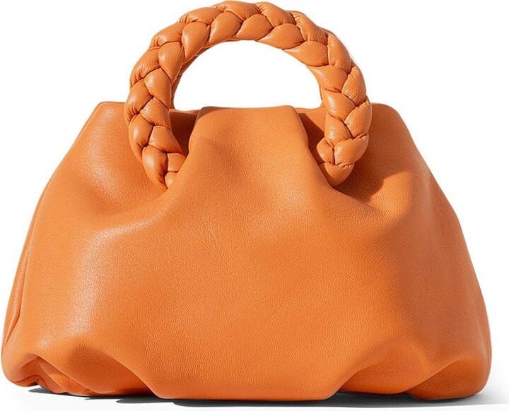 hereu bombon braided leather top handle bag