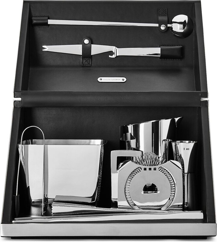 Ralph Lauren Home Silver-Tone Academy Bar Tool Box Set