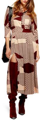 Topshop Playful Tiled Maxi Dress