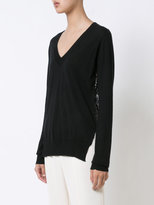 Thumbnail for your product : Prabal Gurung knit lace back jumper
