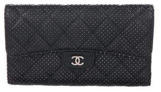 Chanel Perforated Flap Wallet