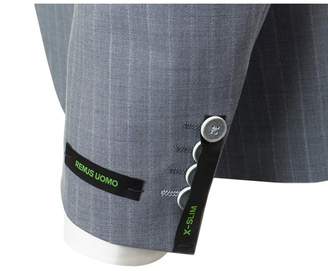 Remus Uomo Pinstripe 2 Button Jacket Colour: SILVER, Size: 36R