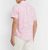 Thumbnail for your product : Polo Ralph Lauren Button-Down Collar Printed Linen and Cotton-Blend Shirt - Men - Pink