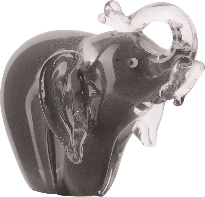Home Essentials Glass Elephant Table Decor