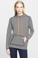 Thumbnail for your product : Tory Burch 'Geraldine' Stripe Hooded Pullover
