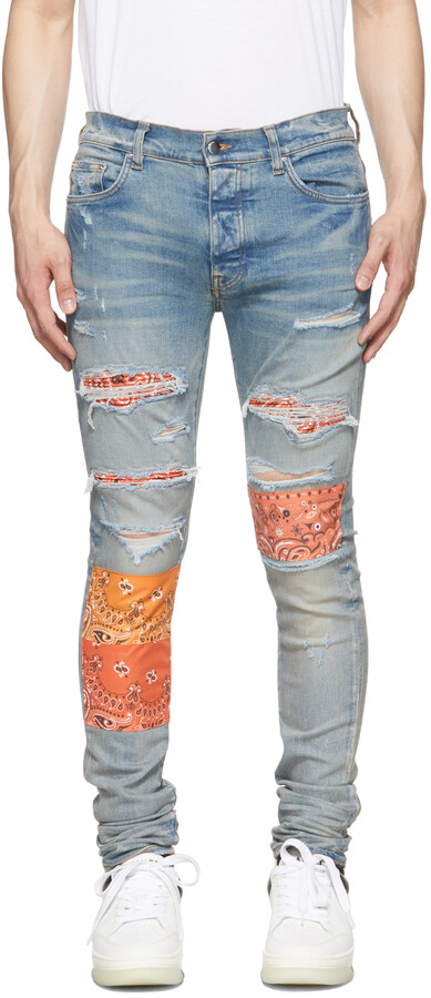 Amiri Bandana Jeans | Shop The Largest Collection | ShopStyle