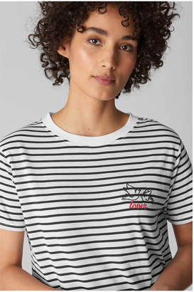 Whistles Stripe Dove Logo Tshirt