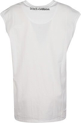 Dolce & Gabbana Sleeveless Embroidered T-shirt