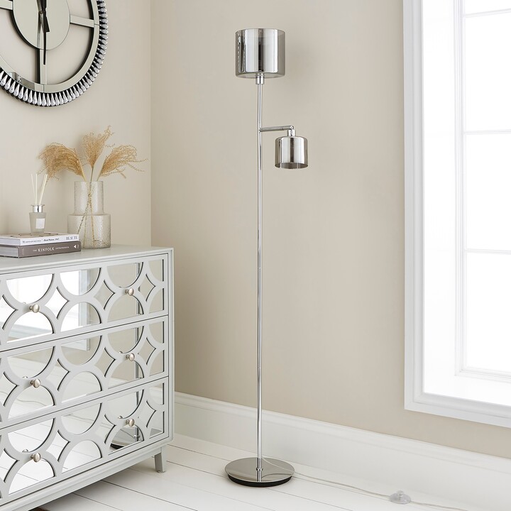 Dunelm Erin Mother and Child Floor Lamp Grey ShopStyle