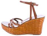 Thumbnail for your product : Charles Jourdan Multistrap Wedge Sandals