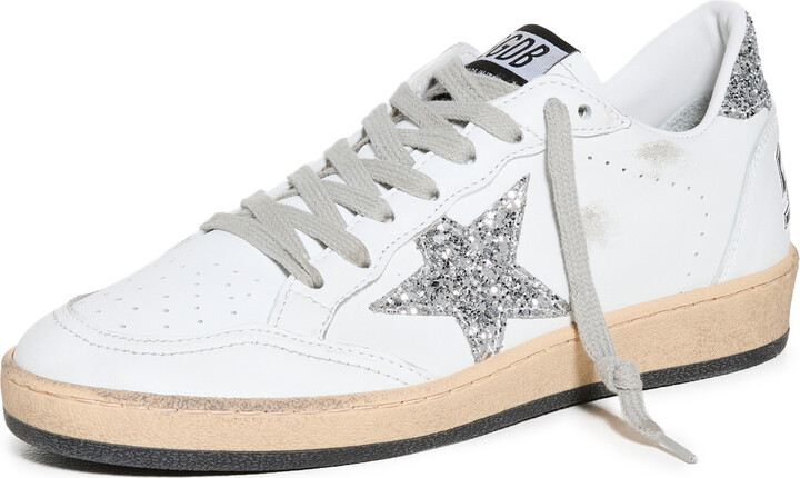 Golden Goose Ball Star Nappa Upper and Spur Glitter Sneakers - ShopStyle