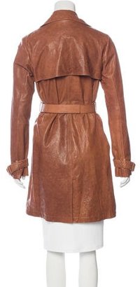 MICHAEL Michael Kors Leather Trench Coat