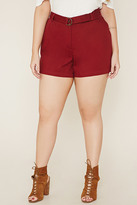 Thumbnail for your product : Forever 21 FOREVER 21+ Plus Size D-Ring Shorts