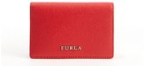 Thumbnail for your product : Furla red leather logo imprinted card case