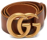 Thumbnail for your product : Gucci GG-logo Leather Belt - Tan