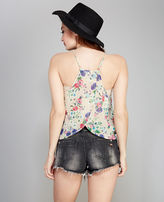 Thumbnail for your product : Wet Seal Sheer Floral Print Tulip Tank