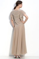 Thumbnail for your product : J Kara Beaded Mock Two-Piece Crepe Dress