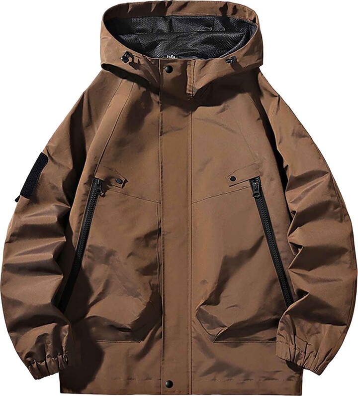 Generic Mens Jacket with Inside Pockets Light Leather Jacket Mens