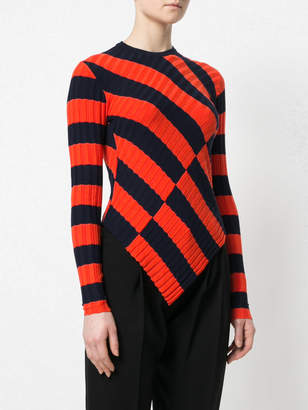 Altuzarra asymmetric stripe sweater