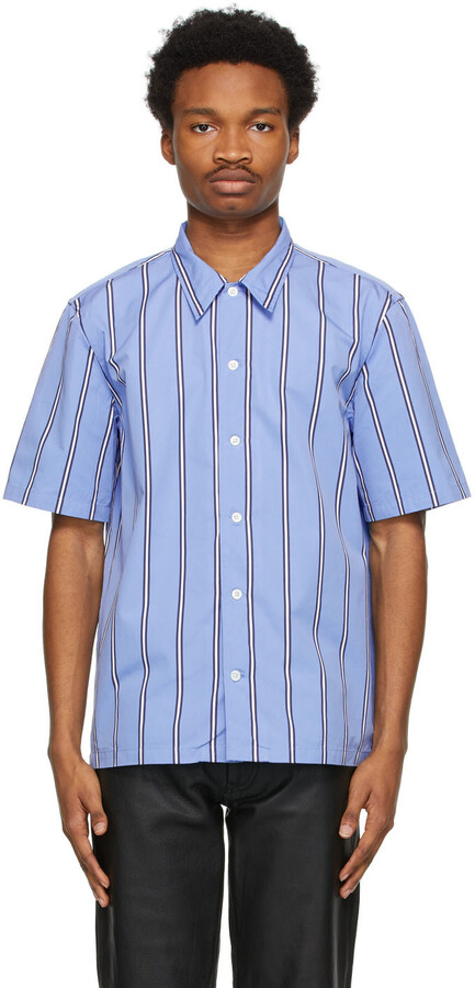 Sunflower Blue Striped Space Short Sleeve Shirt - ShopStyle