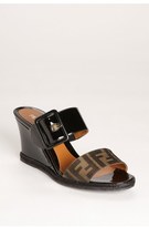 Thumbnail for your product : Fendi 'Vernis' Wedge Sandal (Women)