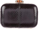 Thumbnail for your product : Gucci Snakeskin Bamboo Clutch