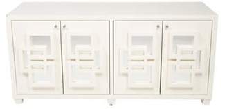 Worlds Away Crosby Media Console White Crosby Media Console