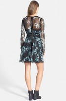 Thumbnail for your product : Fire Floral Print Lace Dress (Juniors)