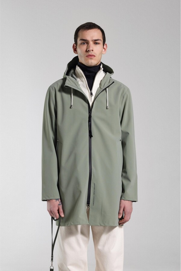 Stutterheim Stockholm Lightweight Zip Matte Raincoat