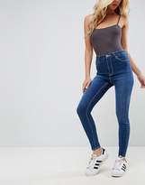 Thumbnail for your product : ASOS Ridley Skinny Jeans In Astrala Blue With Contrast Stitch
