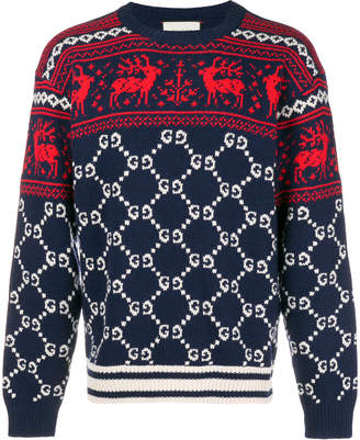 Gucci Crew Neck Sweater In Wool