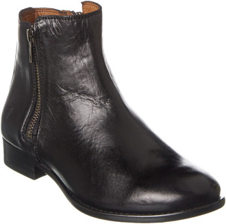 frye carly double zip leather boots
