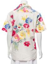Thumbnail for your product : Celine Floral Button-Up Top w/ Tags