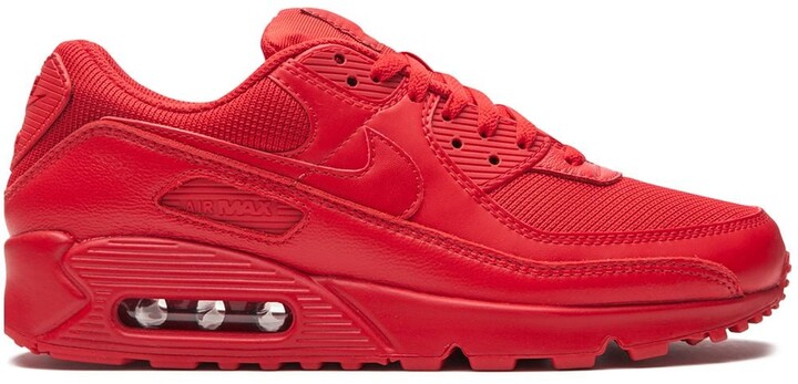 Nike Air Max 90 "Triple Red" sneakers - ShopStyle