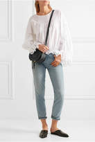 Thumbnail for your product : Chloé Marcie Mini Textured-leather Shoulder Bag - Black