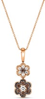 Thumbnail for your product : LeVian Chocolate Diamond & Vanilla Diamonds 18" Pendant Necklace (3/8 ct. t.w.) in 14k Rose, Yellow or White Gold