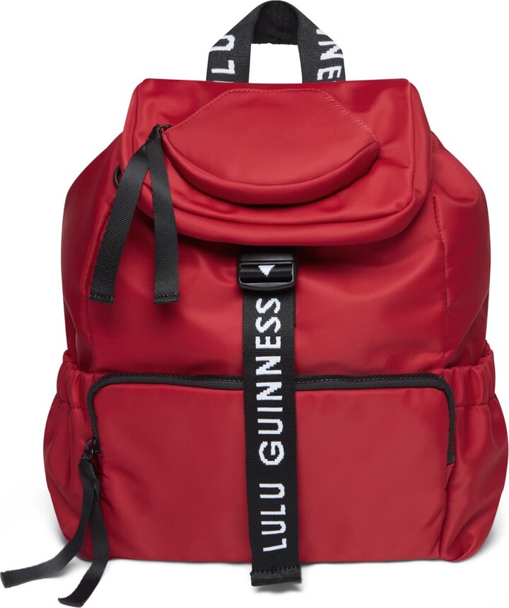 Lulu Guinness Lulu Red Millie Backpack