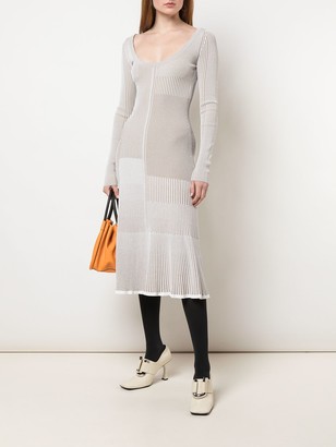 Proenza Schouler Patchwork Knitted Dress
