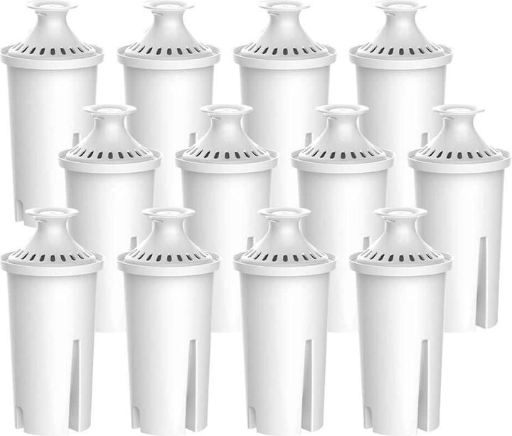Waterdrop Replacement for Brita Filters, Pitchers, Dispensers, Brita Classic OB03, Mavea 107007, NSF Certified, 12 Packs