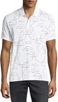 Thumbnail for your product : Neil Barrett Siouxsie-Sioux Print Polo Shirt