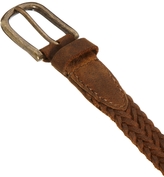 Thumbnail for your product : ASOS Skinny Leather Plaited Belt In Tan