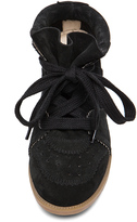 Thumbnail for your product : Isabel Marant Bobby Calfskin Velvet Leather Sneakers
