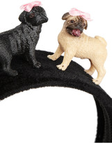 Thumbnail for your product : Piers Atkinson Lizzie 'n' Mekka pug-embellished velvet headband