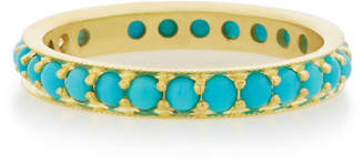 Ila Dunbar 14K Gold, Turquoise and Diamond Ring