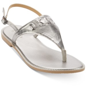 dkny silver sandals