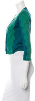 Thumbnail for your product : Diane von Furstenberg Textured Cropped Cardigan