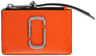 Marc Jacobs Orange Snapshot Top Zip Multi Card Holder