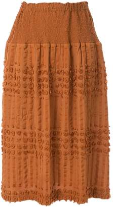 Issey Miyake Pon textured skirt