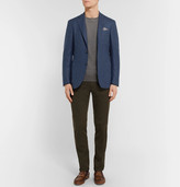 Thumbnail for your product : Canali Blue Kei Slim-Fit Unstructured Wool Blazer